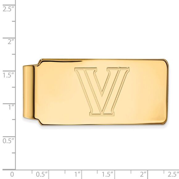14k Yellow Gold Villanova U Money Clip - Picture 2 of 3